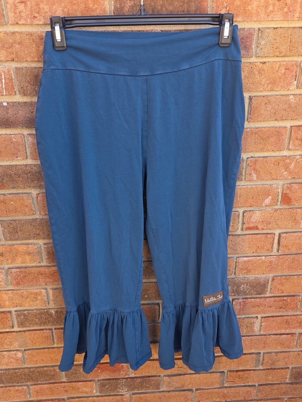 Matilda Jane Deep Teal Ruffle-Hem Skort Pants Size Large